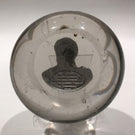 Antique New England Glass Co. Art Glass Paperweight Lajos Kossuth Sulphide