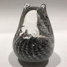 FM Ronneby Sweden Handmade Art Glass Sculpture Owl Figurine