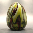 Early Unknown Maker Art Glass Paperweight Easter Egg Hand Cooler