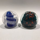 Two(2) Piece Lot Vintage & Contemporary Studio Art Glass Paperweight