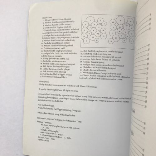 All About Paperweights, Lawrence H. Selman, 1992 Paperback Reference B