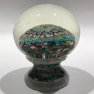 Exceptional Murano Piedouche Art Glass Paperweight Concentric Millefiori