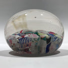 Antique New England Glass Co. Art Glass Paperweight Millefiori Scramble