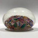 Early Chinese Art Glass Paperweight Complex Millefiori Scramble