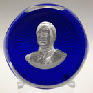 Franklin Mint Cristal D Albert Art Glass Paperweight John Paul Jones Sulphide