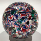 Antique New England Glass Co. NEGC Art Glass Paperweight Millefiori Scramble