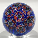 Vintage Murano Art Glass Paperweight Concentric Complex Millefiori