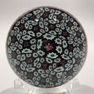 Vintage Murano Art Glass Paperweight Closepacked Complex Millefiori