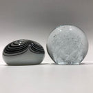 Two(2) Piece Lot Vintage & Contemporary Studio Art Glass Paperweight