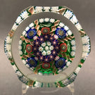 Perthshire P1998 Faceted Art Glass Paperweight Complex Millefiori