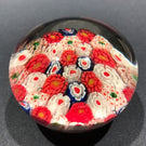 Early Chinese Art Glass Paperweight Closepacked Complex Millefiori