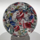 Antique New England Glass Co. NEGC Millefiori Scramble Art Glass Paperweight