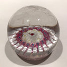 Rare Antique Old English Art Glass Paperweight Concentric Millefiori