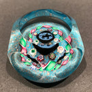 Vintage Charles Kaziun Art Glass Paperweight Polo Pony Murrine Millefiori