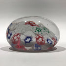 Antique Bohemian Art Glass Paperweight Concentric Complex Millefiori