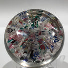 Antique New England Glass Co. Art Glass Paperweight Millefiori Scramble