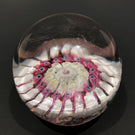 Rare Antique Old English Art Glass Paperweight Concentric Millefiori