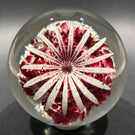 Rare Vintage American Ed Rithner Art Glass Paperweight Upright Frit Flower