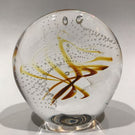 Two Signed American Studio Art Glass Paperweights Boyer and Weatherby