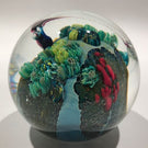 Signed Josh Simpson Art Glass Paperweight Complex Inhabited Millefiori Planet