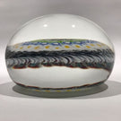 Large Signed La Murrina Murano Art Glass Paperweight Concentric Millefiori