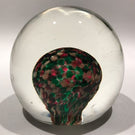 Huge Vintage Murano Cenedese Art Glass Paperweight Christmas Themed Design