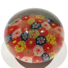 Early Chinese Art Glass Paperweight Closepacked Complex Millefiori