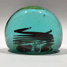 Vintage Pilkington St Helens Glassworks Art Glass Paperweight Yellow Butterfly