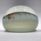 Huge 4" Vintage Murano Encased Pirate Ship Nautical Boat Art Glass Paperweight