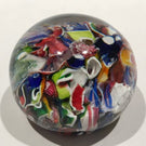 Antique Saint Louis Art Glass Paperweight End of Day Millefiori Scramble