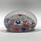 Antique Bohemian Art Glass Paperweight Concentric Complex Millefiori