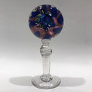 Antique Val St Lambert Art Glass Pedestal Paperweight Mantel Ornament