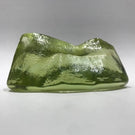 Early American? Green Slag Glass Glass Paperweight Molded Rock Mountain