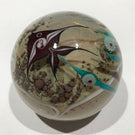 Unsigned Grant Randolf Art Glass Paperweight Tropical Fish w/ Millefiori Kelp