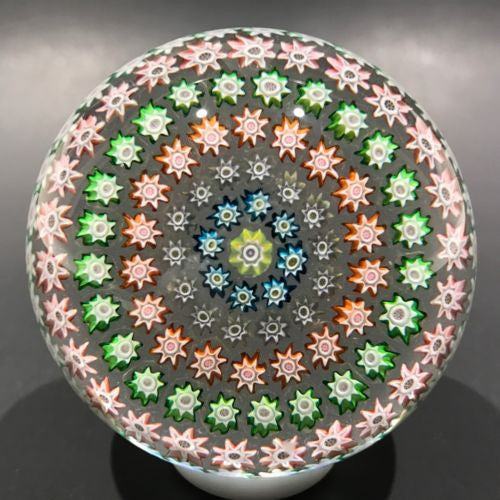 Vintage Perthshire Art Glass Paperweight Concentric Millefiori PP4