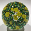 Murano Fratelli Toso Art Glass Paperweight Figural Leaf & Lemon Millefiori
