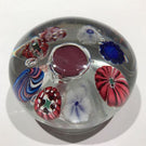Antique Val St Lambert Art Glass Paperweight Millefiori with Rare Encased Coin