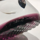 Vintage Cristal D Albert Art Glass Paperweight Franklin Roosevelt FDR Sulphide