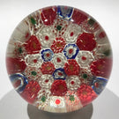 Early Chinese Art Glass Paperweight Closepacked Complex Millefiori