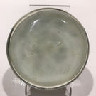 Early Chinese Art Glass Paperweight Hand Painted Cricket on White Ground