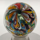 Rare Vintage Gentile Art Glass Marble Colorful Millefiori Scramble