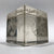 Rare Antique Bohemian Art Glass Paperweight Hand etched Clear Cube