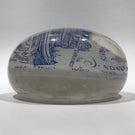 Antique William Maxwell Art Glass Advertising Paperweight New Orleans Coal Boat