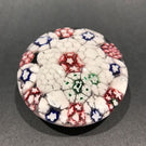 Antique Bohemian Art Glass Paperweight Concentric Complex Millefiori