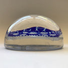 Huge Antique Val Saint Lambert Art Glass Paperweight Encased Cut Glass Plaque