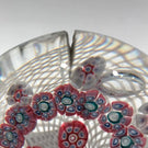 Damaged Antique New England Glass Co. Paperweight Millefiori Lattice Basket