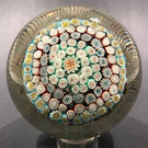 Exceptional Murano Piedouche Art Glass Paperweight Concentric Millefiori
