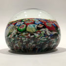 Vintage Murano Art Glass Paperweight Close Packed Millefiori