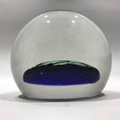 Vintage Murano Art Glass Paperweight Rare Hand Painted Encased Plaque