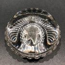 Rare Antique Baccarat Art Glass Paperweight Pressed Molded Bee
